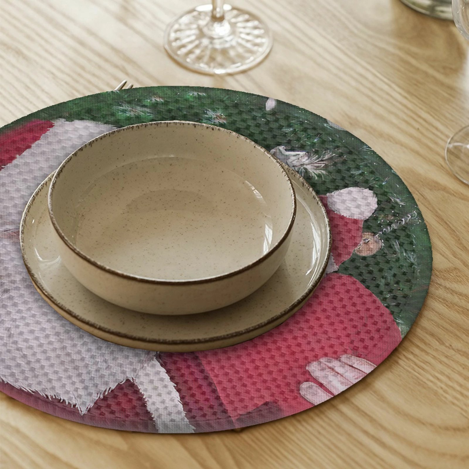 Set nënshtrues tavoline Hermia Concept, shumëngjyrësh, 37cm, 4 copë