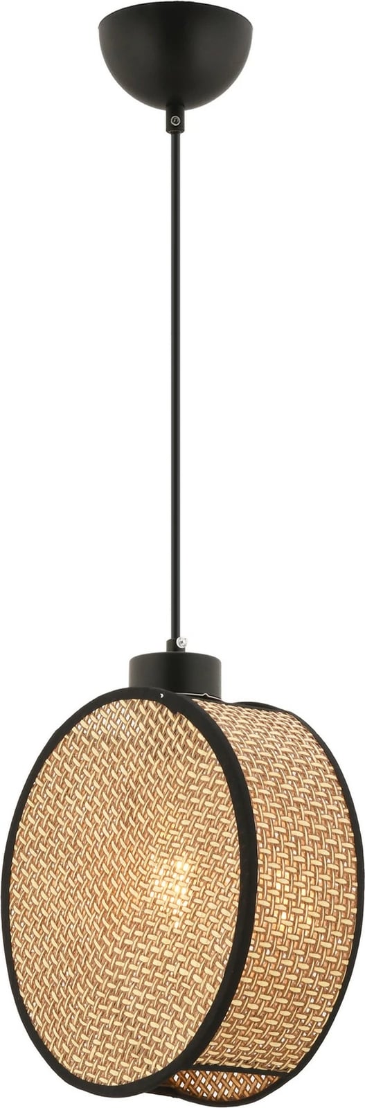 Llambë tavani Opviq, model Drum, bezhë dhe e zezë