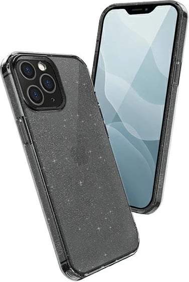Mbështjellës UNIQ LifePro Tinsel për iPhone 12 Pro Max, i zi me shkëlqim