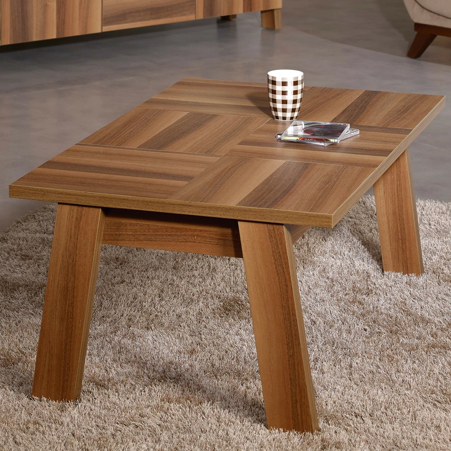 Tavolinë kafeje Hanah Home, Story, ngjyrë kafe