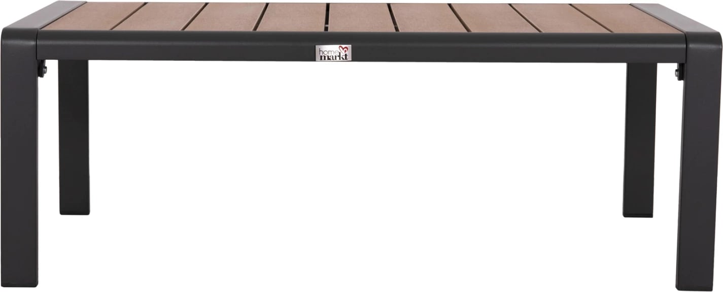 Tavolinë anësore për shezlong, alumin, ngjyrë gri e errët, polywood, BENTRY FH6276.03, 100x56x35cm