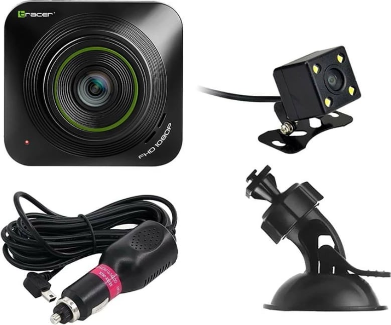 Kamerë veture Tracer 2.2D FHD TUCANA me kamerë të pasme, Full HD 1080p, e zezë Kamerë veture Tracer 2.2D FHD TUCANA me kamerë të pasme, Full HD 1080p, e zezë