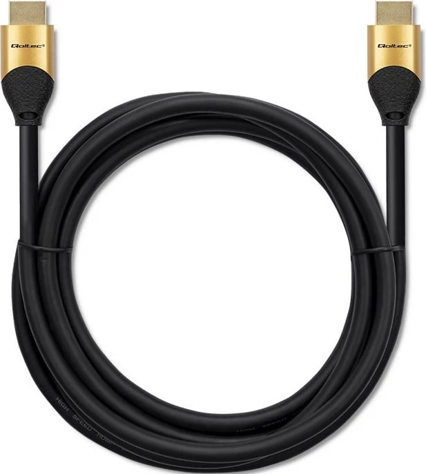Kabllo HDMI Qoltec 50354, Ultra High Speed 2.1, 1m, 8K, e zezë