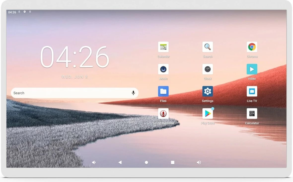 Tablet ALLNET 24 Zoll Android 12 RK3588, ngjyrë bardhë