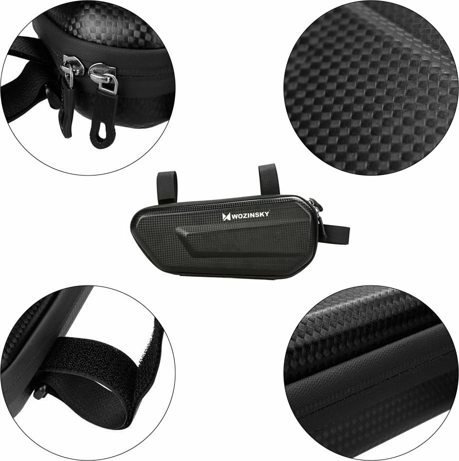 Çantë kornize për biçikletë Wozinsky WBB10BK, 1.5L, e zezë Çantë kornize për biçikletë Wozinsky WBB10BK, 1.5L, e zezë