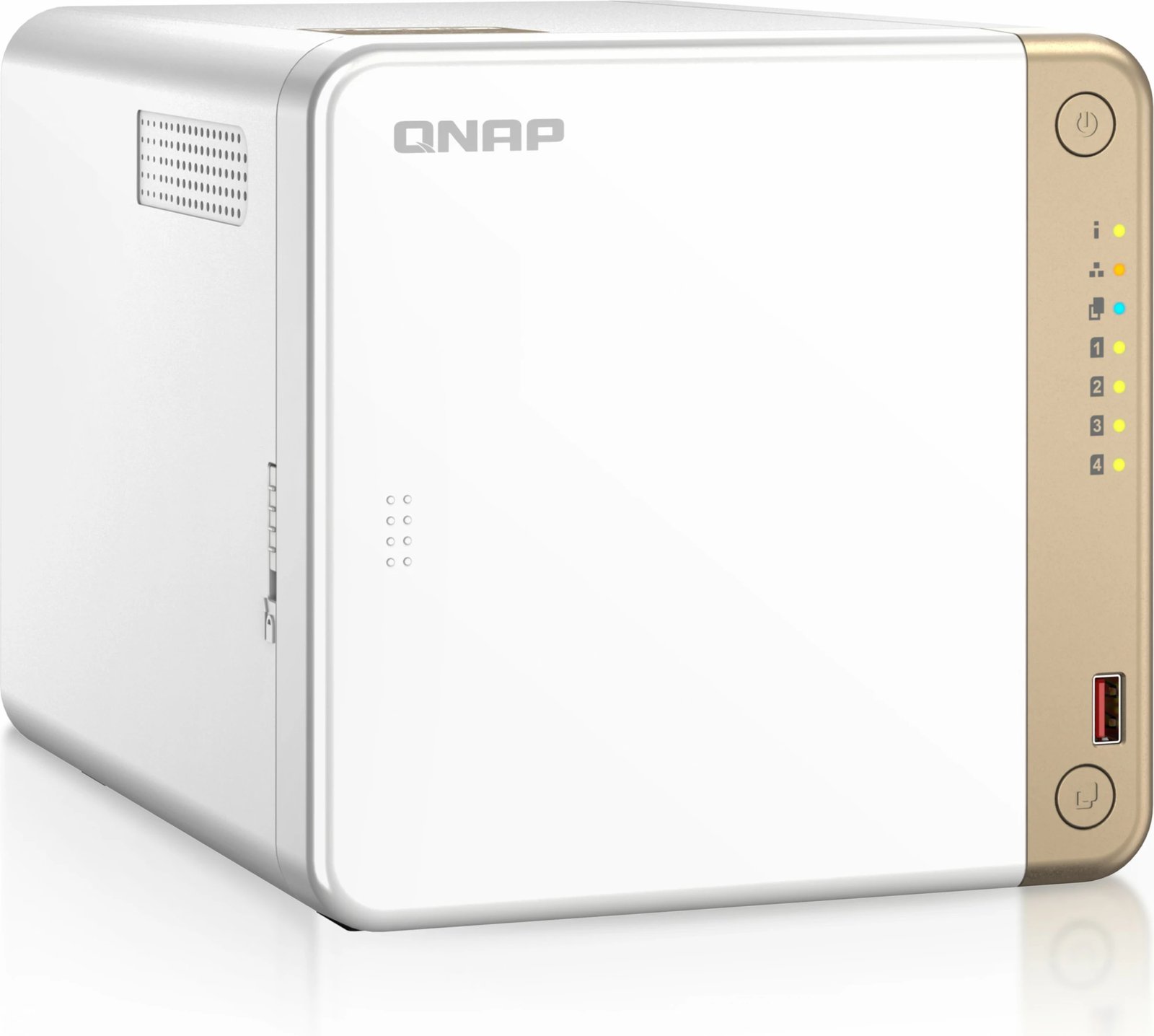 NAS QNAP TS-462-2G, Intel Celeron N4505, 2.5GbE, 2GB RAM, bardhë