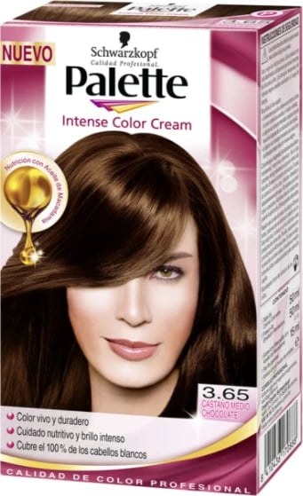 Krem ngjyrosës për flokë Schwarzkopf Palette Intense Color Cream 3.65, uniseks, Brown Chocolat