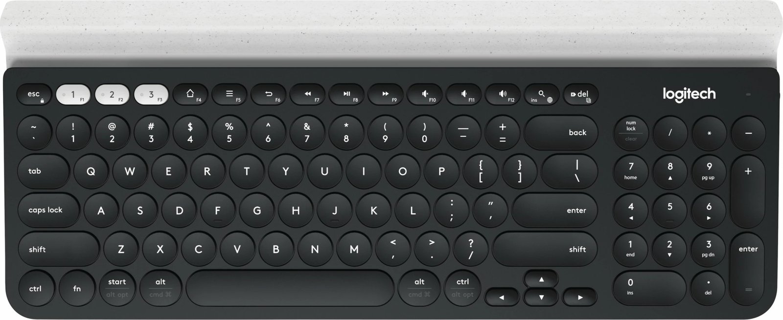 Tastierë Logitech K780 Multi-Device Bluetooth, e zezë