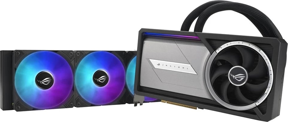 Kartelë grafike ASUS ROG Astral LC-RTX5090-O32G-GAMING, 32 GB GDDR7, Gri