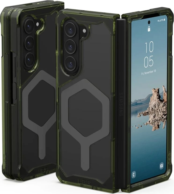 Mbështjellës për celular Samsung, Urban Armor Gear 21421511723A, Cover, 7.6", Gjelbër/Transparent