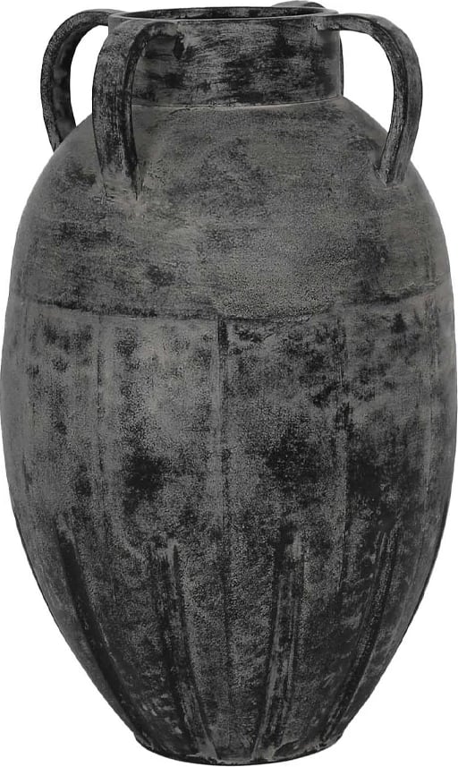 Vazo metalike Lava, e zezë-gri, 30x30x50cm