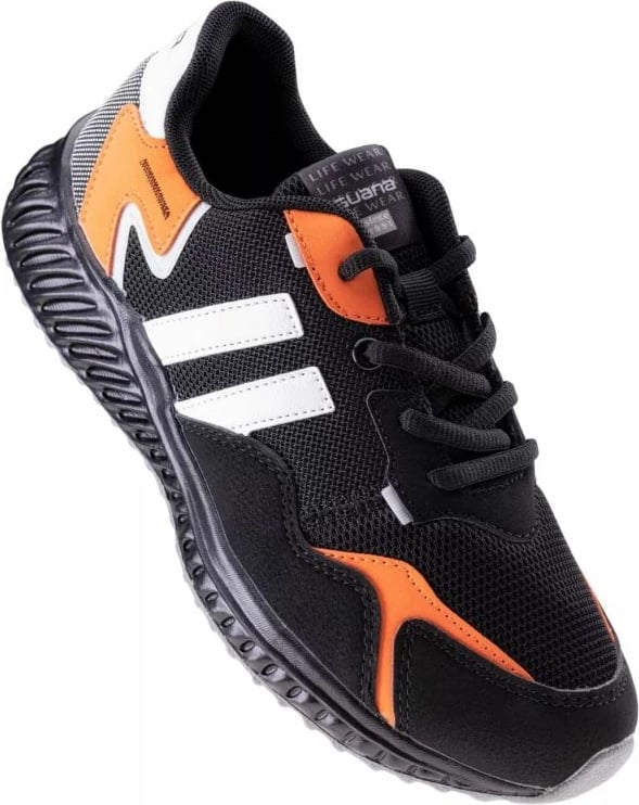 Këpucë për djem Iguana, të zeza dhe portokalli