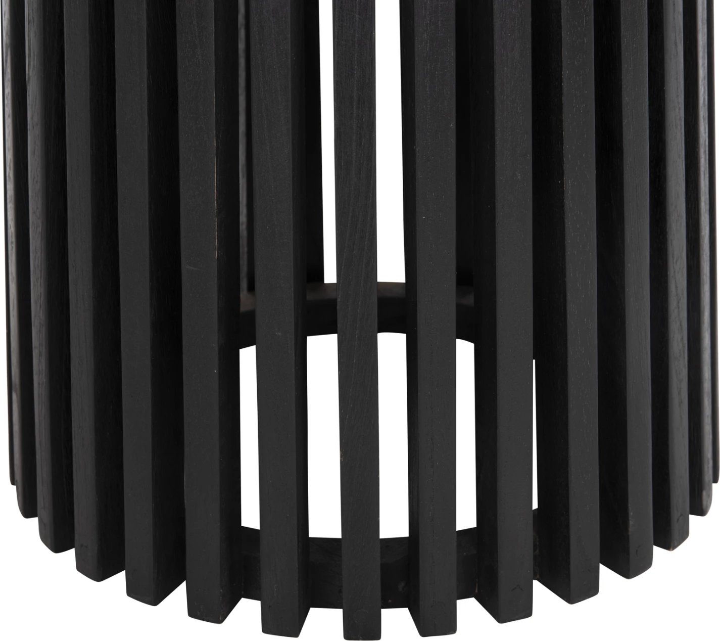 Baza e rrumbullakët për tavolinë FRANTZ FH9459.12, dru Mindi, ngjyrë e zezë, Φ60x74H cm