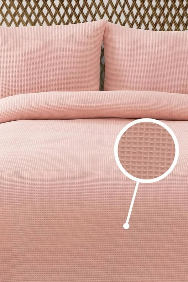 Pike dopio, teksturë waffle, ngjyrë pluhur