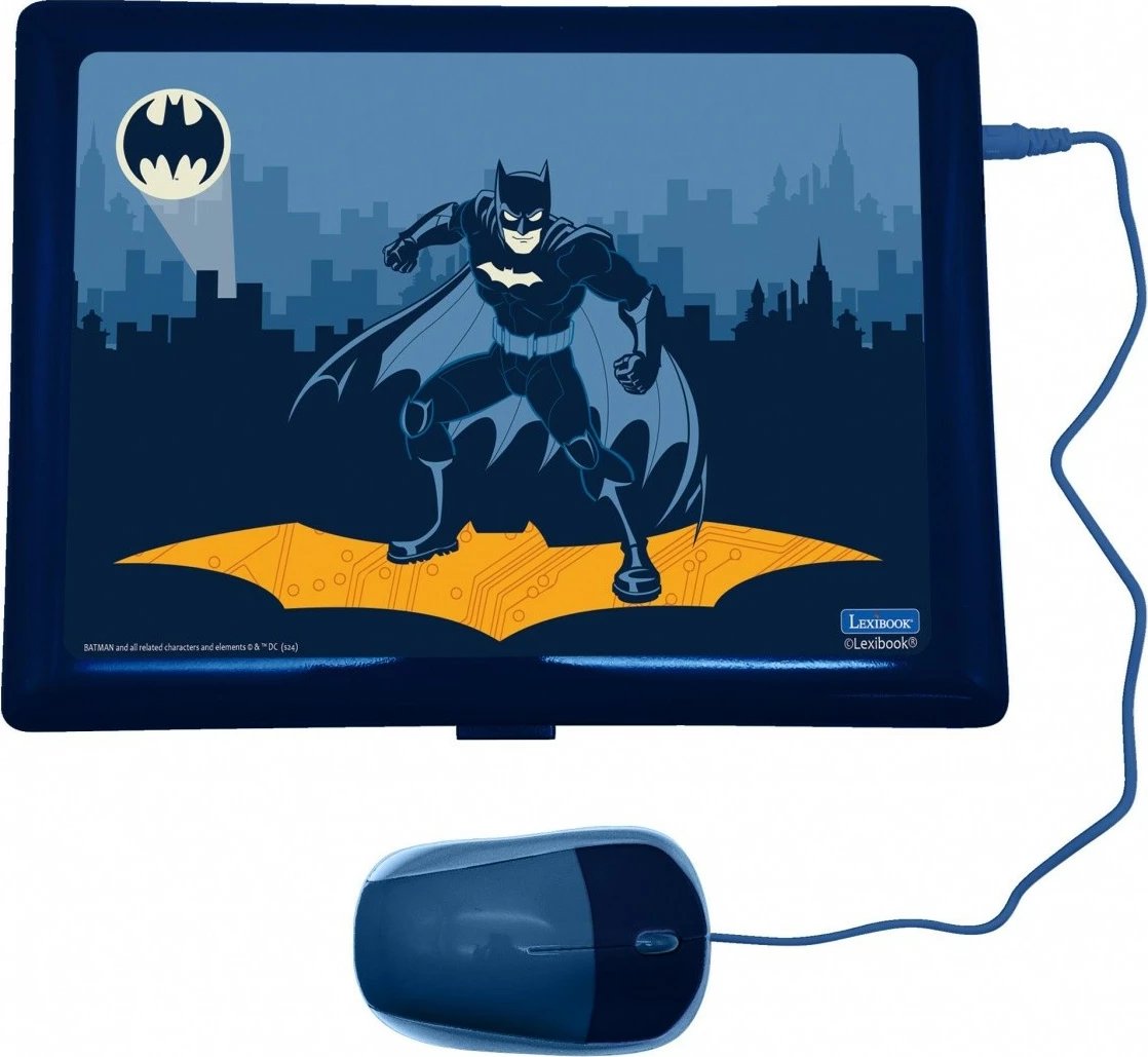 Laptop edukativ Lexibook Batman JC598BATI17, 124 aktivitete, dygjuhësh PL/ENG, me maus, Blu e errët