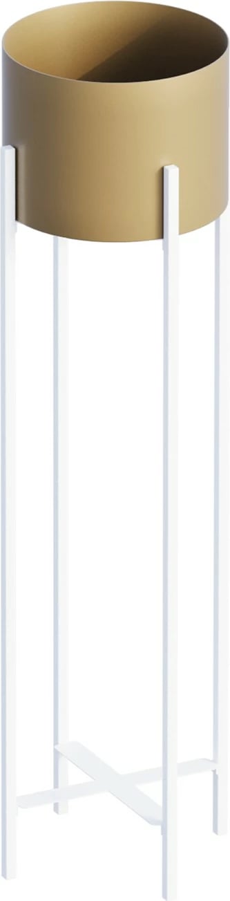 Vazo dekorative Aberto Design, GED-025-C, e bardhë dhe e artë, 23x78x23cm Vazo dekorative Aberto Design, GED-025-C, e bardhë dhe e artë, 23x78x23cm