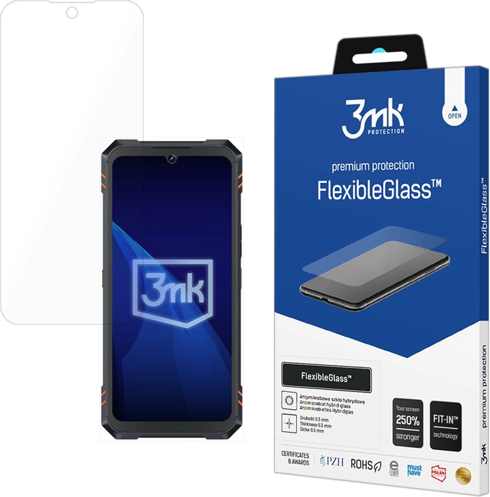 Xham mbrojtës FlexibleGlass 3mk për Cubot KingKong Star 2