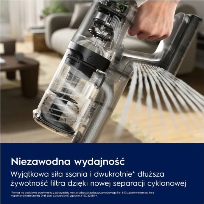 Fshesë me korrent vertikale Electrolux EP61HB21UV, pa kabllo, 0.6L, Bardhë Fshesë me korrent vertikale Electrolux EP61HB21UV, pa kabllo, 0.6L, Bardhë