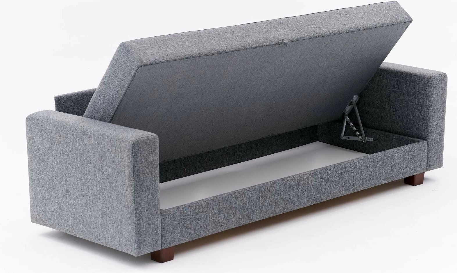 Krevat-divan treshe Atelier del Sofa, Aly, ngjyrë gri