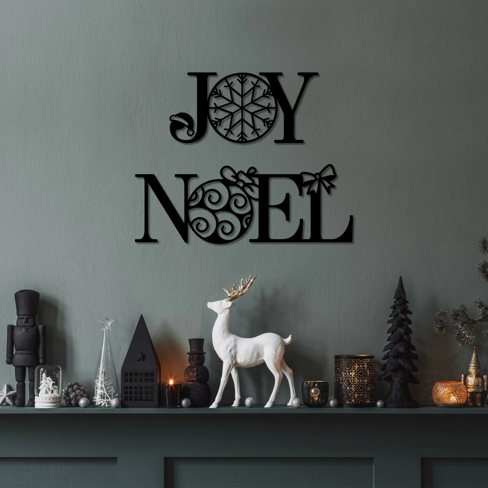 Aksesor dekorativ metalik për mur, Wallity, Vit i Ri 3