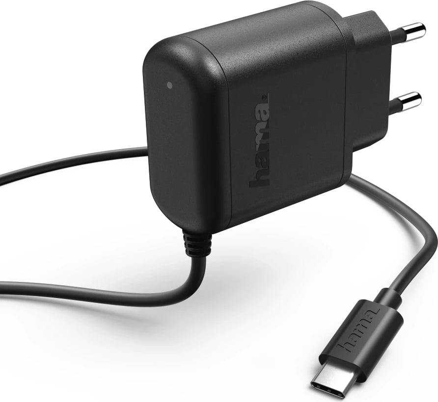 Hama Karikues per Smartphone, USB Type-C, 3 A, zezë, 1m, 173617