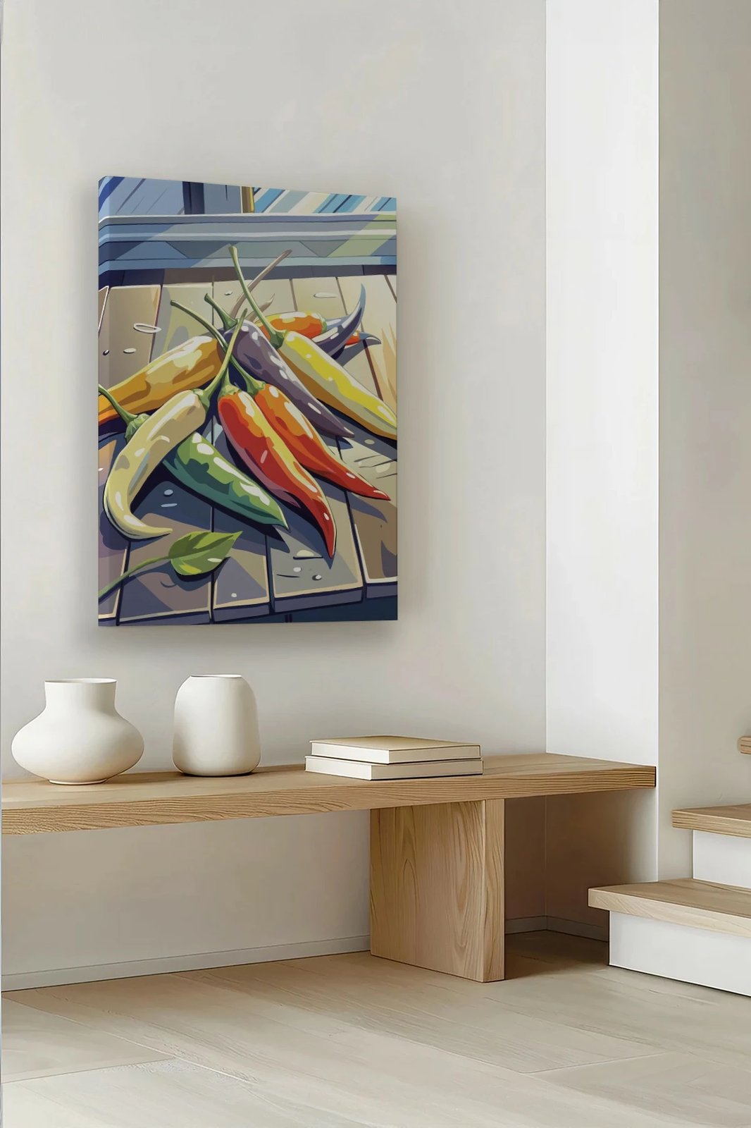 Pikturë dekorative në kanavacë, shumëngjyrëshe, Ersysb053, 40x60cm