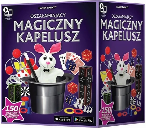 Set magjie Cartamundi Hanky Panky Magic Tricks Magical Hat, 150 truke