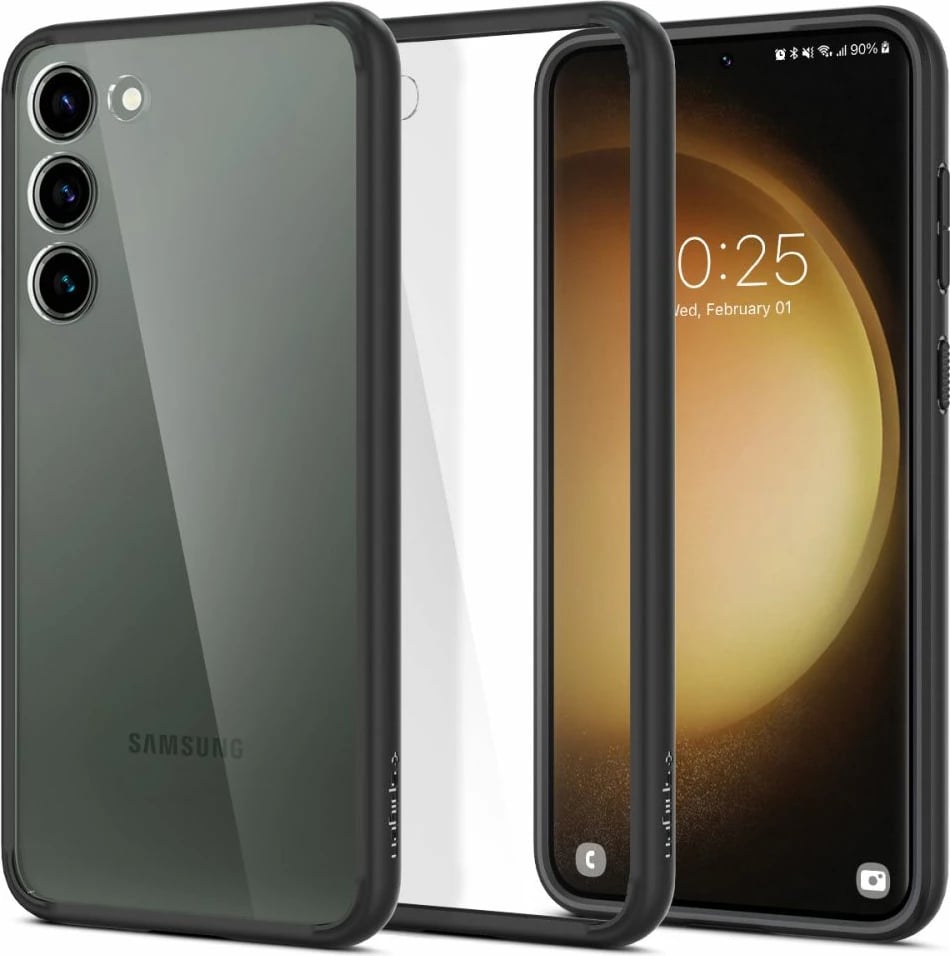 Mbështjellës Spigen Ultra Hybrid për Samsung Galaxy S23, Matte Black