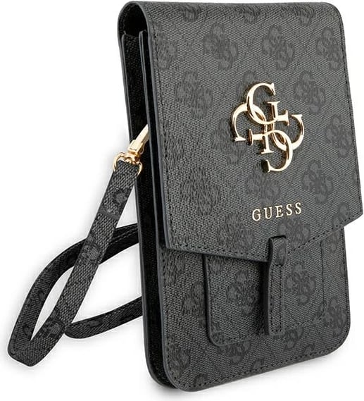 Çantë për celular Guess 4G Big Logo, lëkurë artificiale, gri