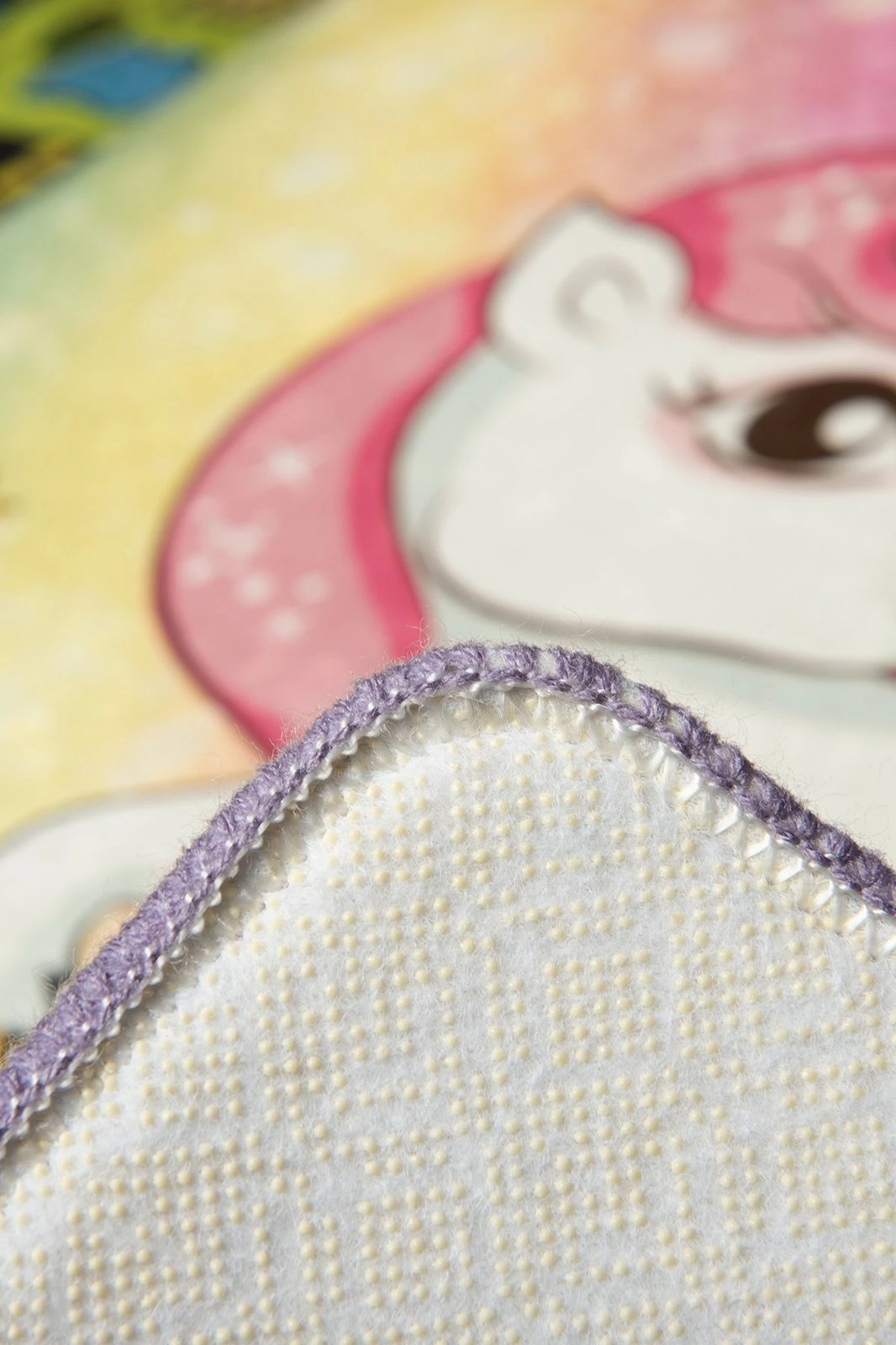 Qilim për fëmijë, shumëngjyrësh, model Unicorn, 100x160cm