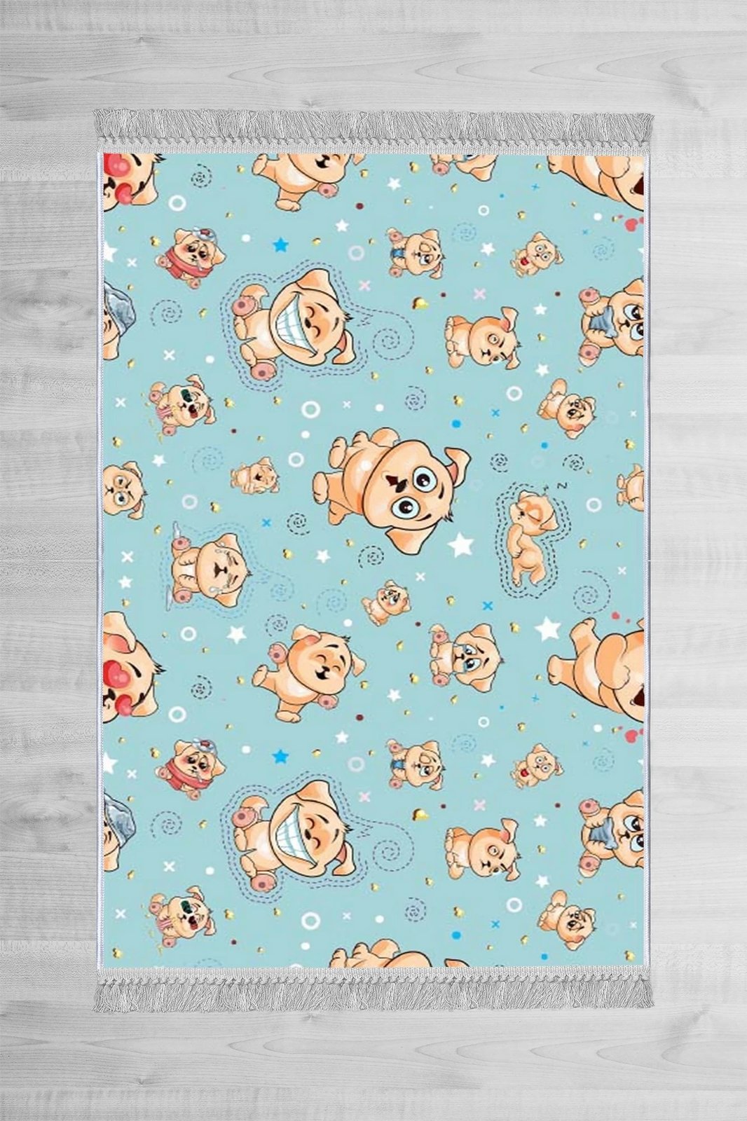 Qilim kadife, shumëngjyrësh, 80x120cm, Conceptum Hypnose, ELS512 - blu