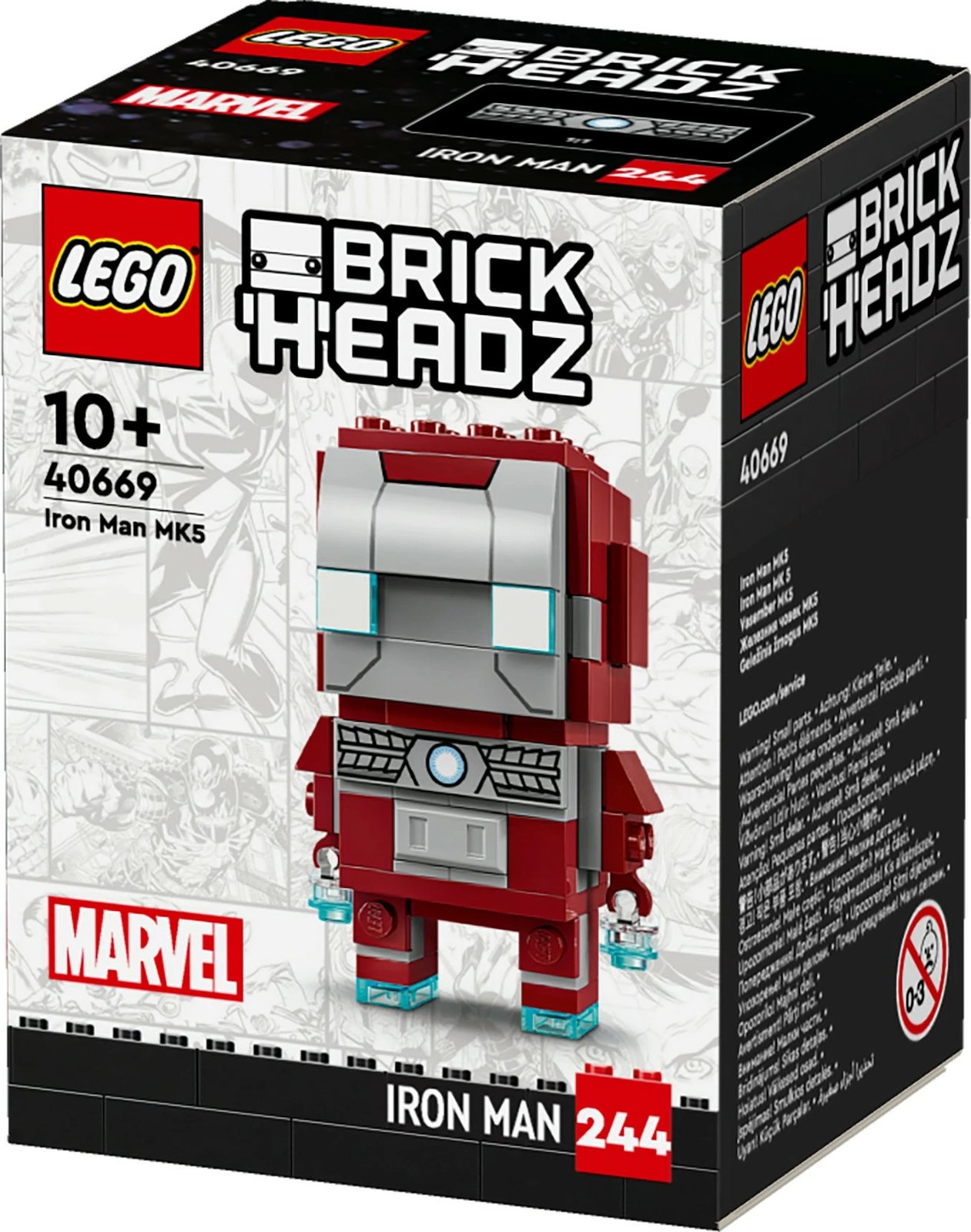 Set ndërtimi LEGO BrickHeadz Iron Man MK5, 101 pjesë, shumëngjyrësh