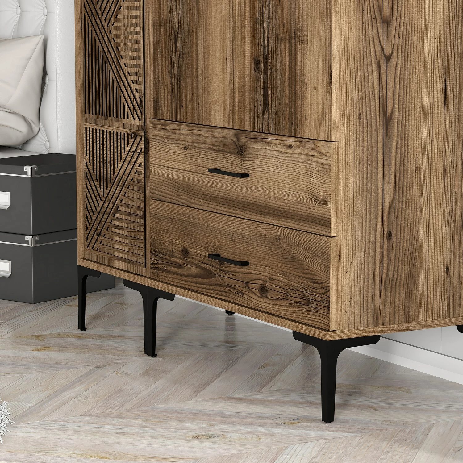 Dollap Walnut Skye Decor, Kumsal PT