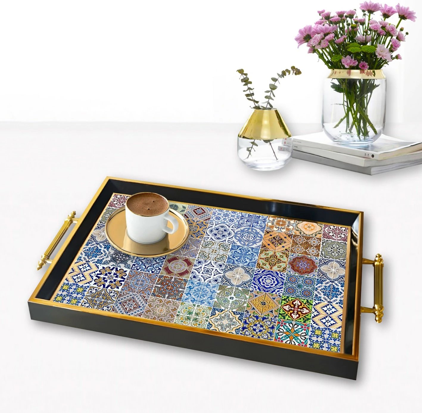 Tabaka xhami me mozaik shumëngjyrësh, Aberto Design, TPA9894
