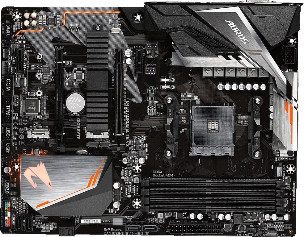 Pllakë amë Gigabyte B450 AORUS ELITE V2, Socket AM4, ATX