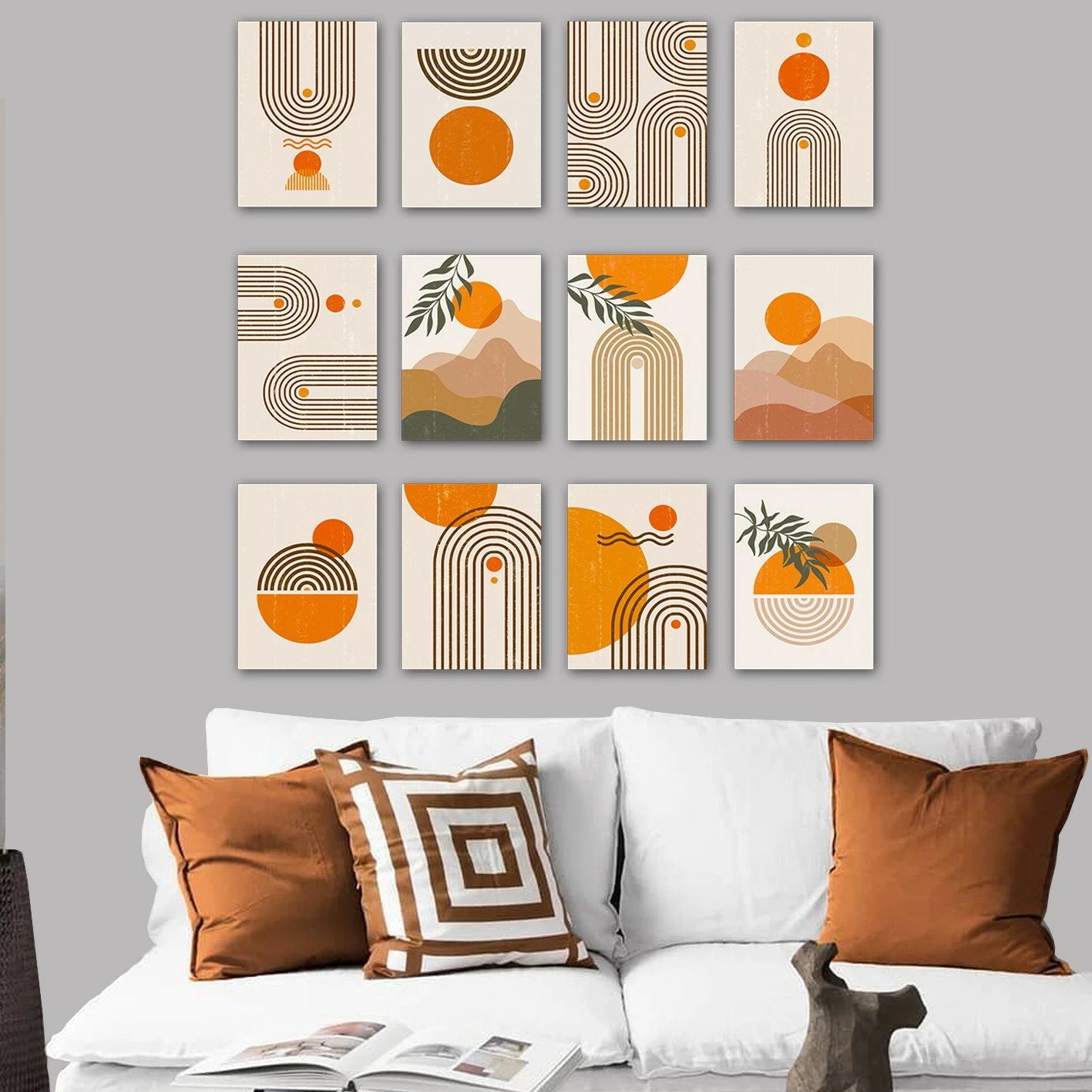 Piktura dekorative MDF (12 copë), Wallity, 12MDF14YS