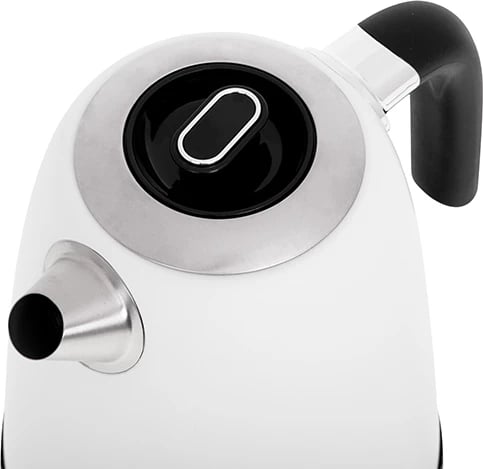 zierëse uji elektrike, Adler, AD 1295, 1.7L, ekran LCD, rregullim temperature 40–100°C, funksion Keep Warm, e bardhë