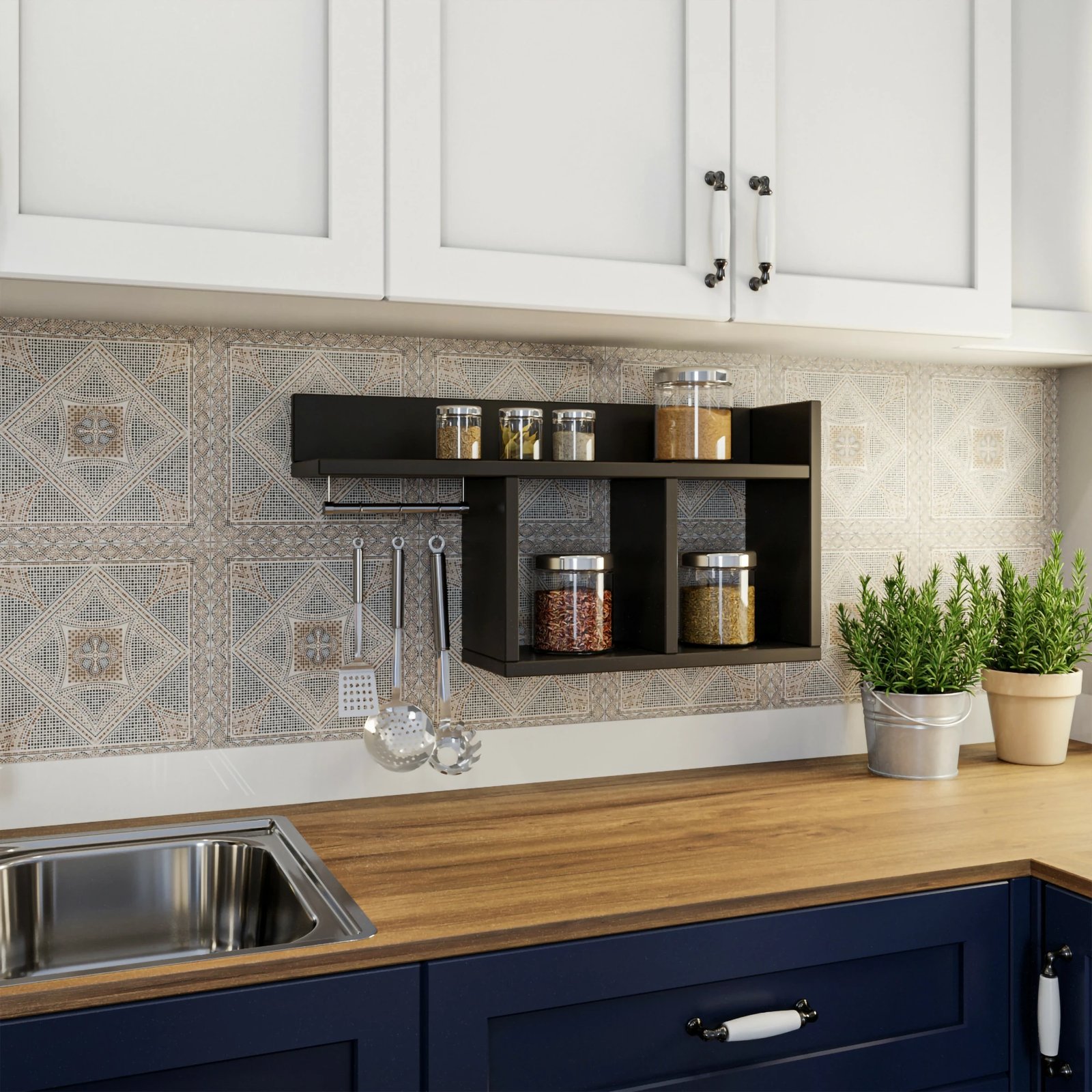 Raft muri Skye Decor, antracit