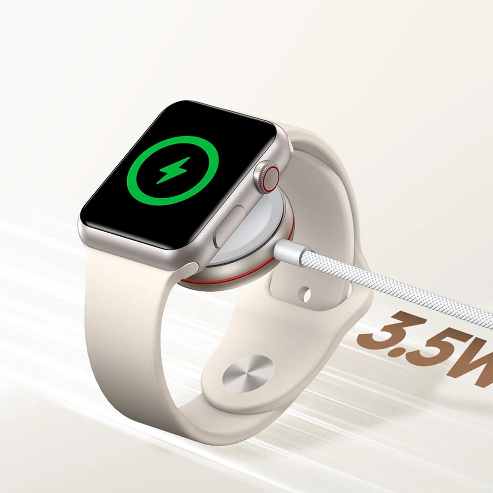 Karikues wireless për Apple Watch Joyroom S-IW011, 1.2m, USB-C, Bardhë