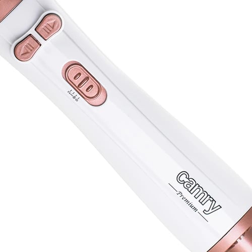 Furçë tharëse rrotulluese, Adler CR2021, 1200W, 38mm & 50mm, e bardhë me rozë të artë