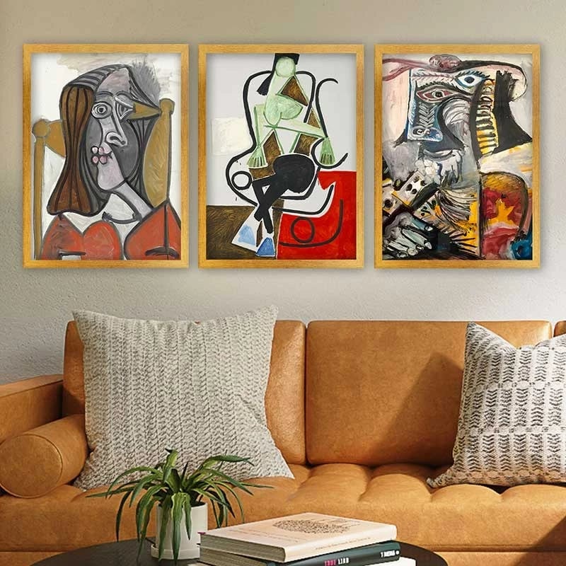 Pikturë dekorative me kornizë (3 copë), Wallity, 3AC_UNPP10_3545