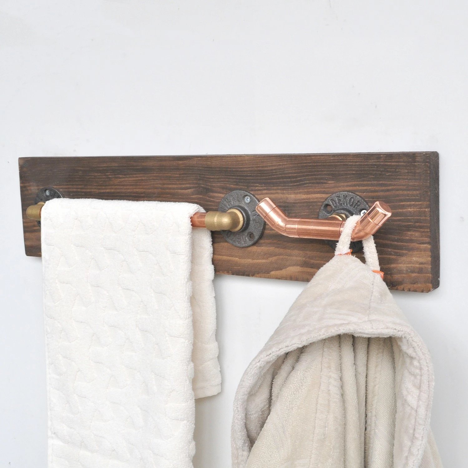 Varëse muri Pipe, ngjyrë rozë e artë dhe arre, Skye Decor, Cop012