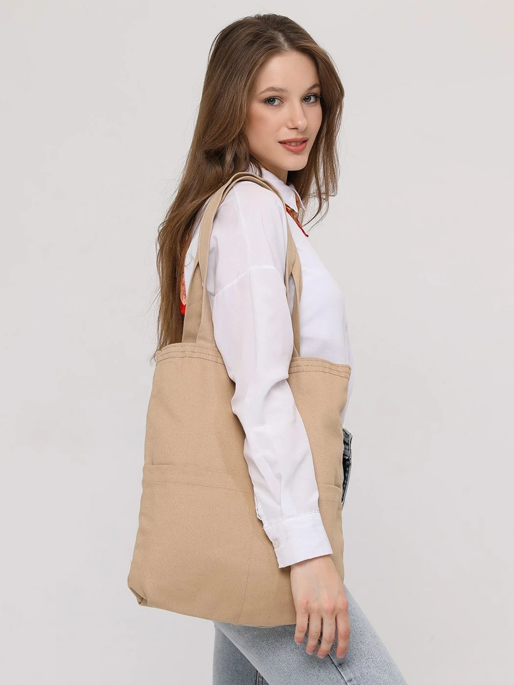 Çantë tote Zoozie Bags, 2072, bezhë