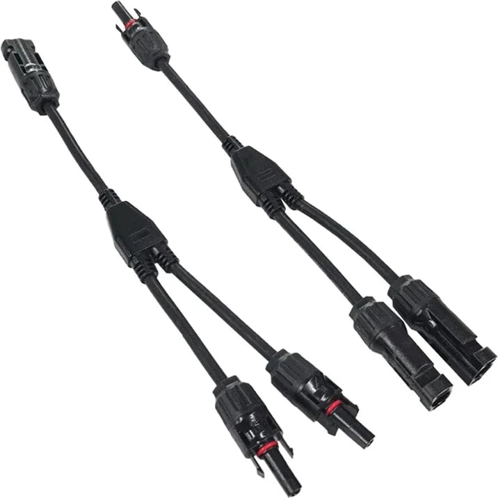 Kabllo lidhëse EcoFlow për panele diellore, 30cm, e zezë