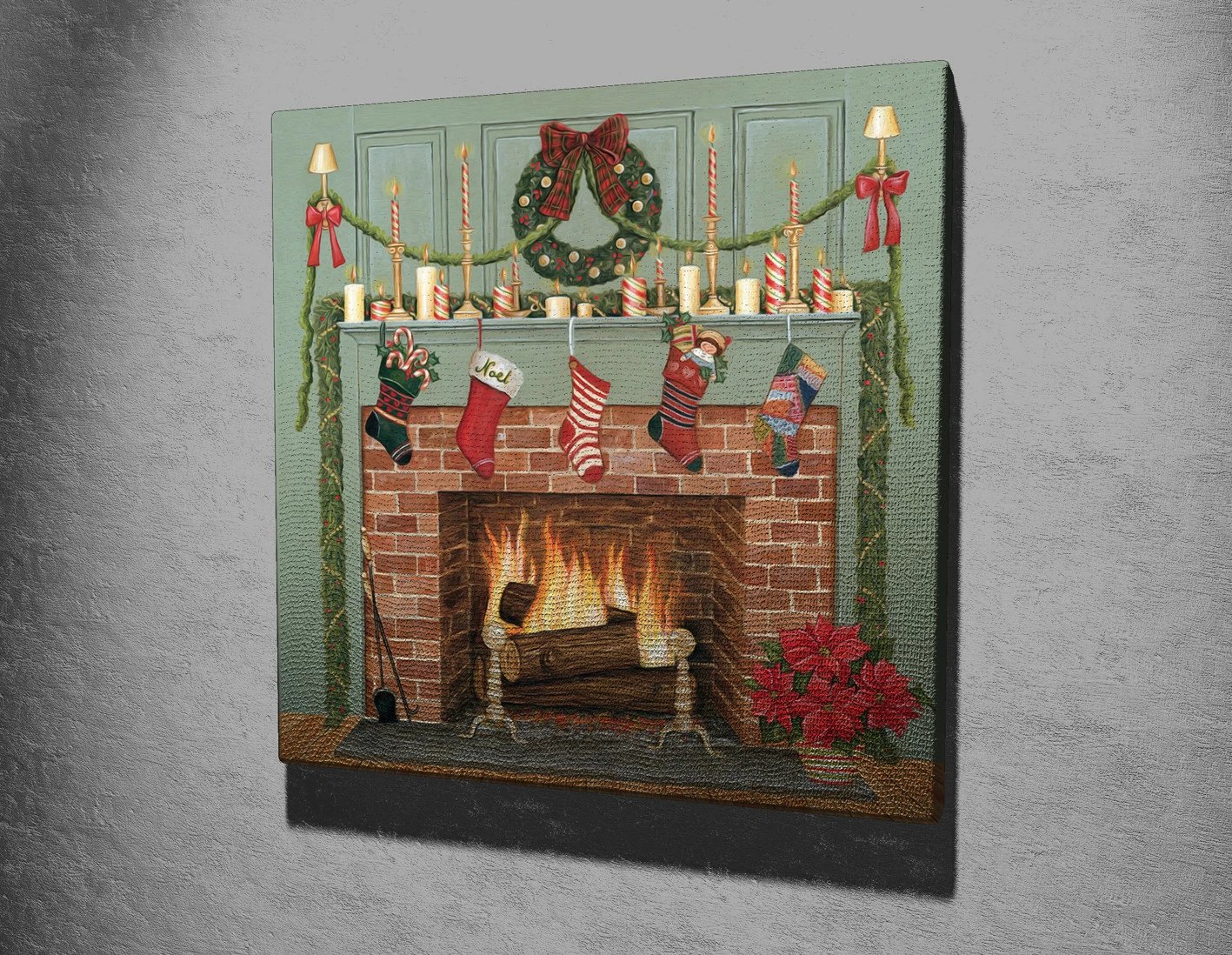 Pikturë dekorative në kanavacë, shumëngjyrëshe, Wallity KC195, 45x45cm