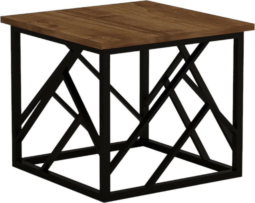 Tavolinë kafeje Skye Decor, ngjyrë arre, e zezë