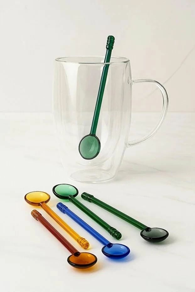 Set lugësh prej qelqi, 6 copë, Hermia Concept, PODIY1122