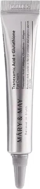 Krem për sy Mary&May Tranexamic Acid + Glutathione Brightening për femra 12g