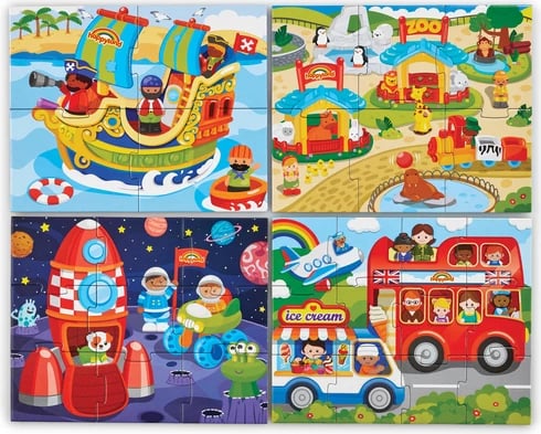 Happyland 4-in-1 Puzzles