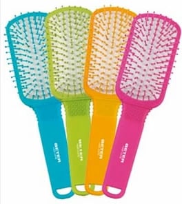 Furçë flokësh unisex BETER Cushion Brush me maje najloni, 22.5cm, shumëngjyrëshe